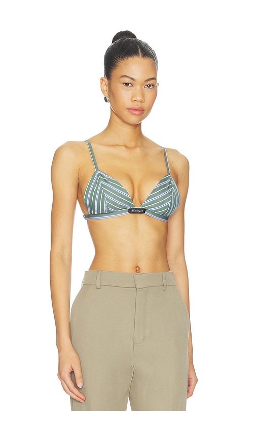 Shirting Bralette in Green,Blue. - size S (also in M, L) - HOMMEgirls - Modalova