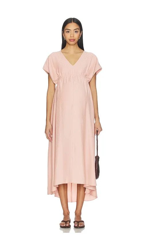 The Neema Caftan in Peach. - size L (also in M, XL) - HATCH - Modalova