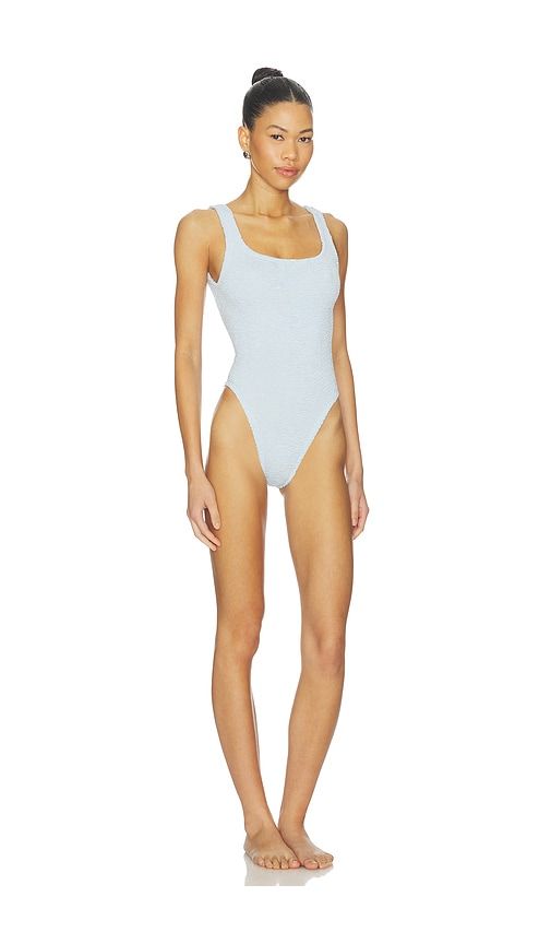 Square Neck One Piece in Baby Blue - Hunza G - Modalova
