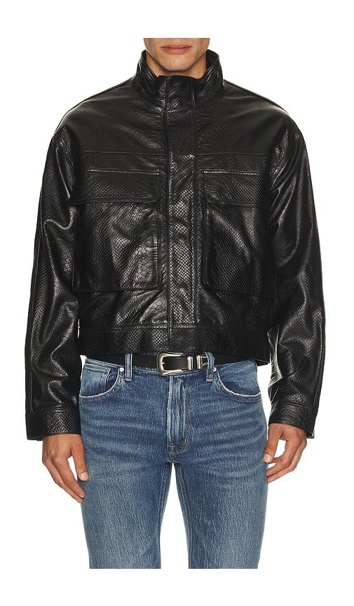 Leather Jacket in Black. - size L (also in M, S, XL/1X) - Hudson Jeans - Modalova