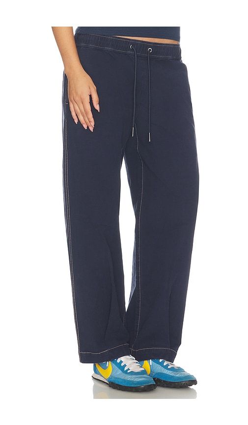 Drawstring Barrel Pant in Navy. - size L (also in M, S, XS) - Hudson Jeans - Modalova