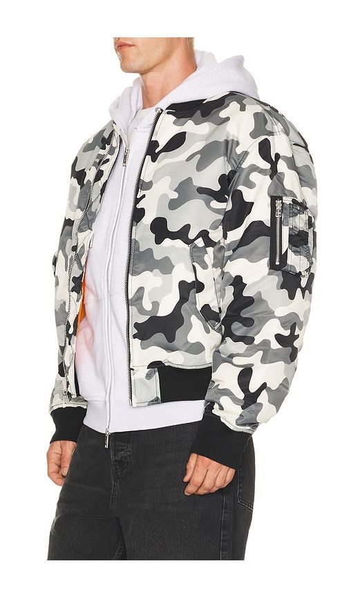 Olympia Flight Jacket in Grey. - size L (also in M, S, XL/1X) - HUF - Modalova