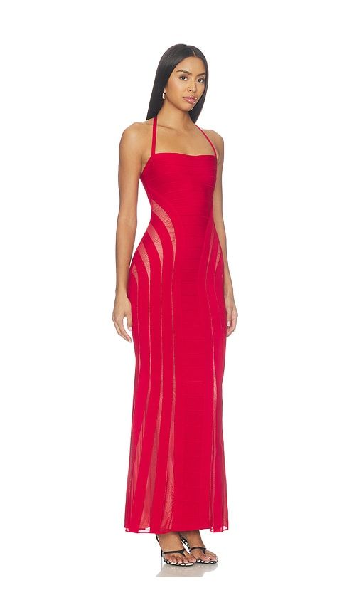 The Katie Gown in Red. - size L (also in S, XL, XXS) - Herve Leger - Modalova