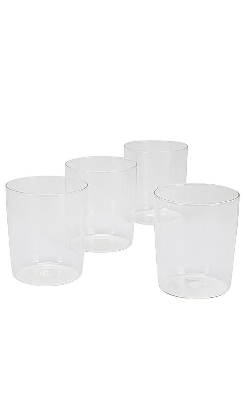 Essential Set Of 4 Medium Glasses in White - HAWKINS NEW YORK - Modalova