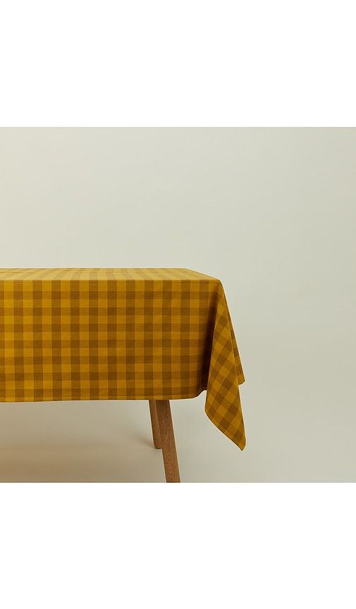 Essential Gingham Tablecloth in Yellow - HAWKINS NEW YORK - Modalova