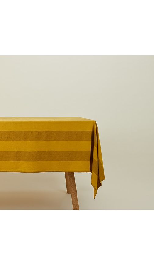 Essential Striped Tablecloth in Yellow - HAWKINS NEW YORK - Modalova