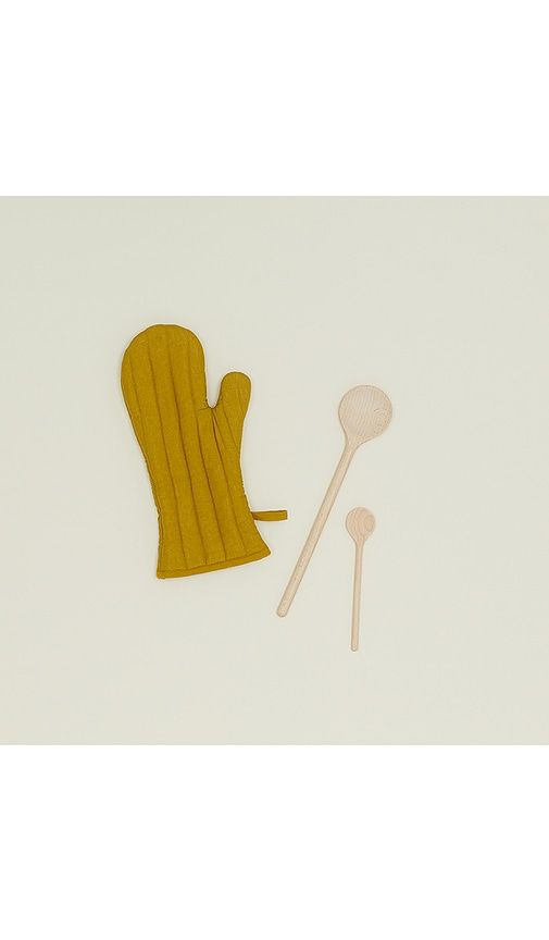 Simple Linen Oven Mitt in Yellow - HAWKINS NEW YORK - Modalova