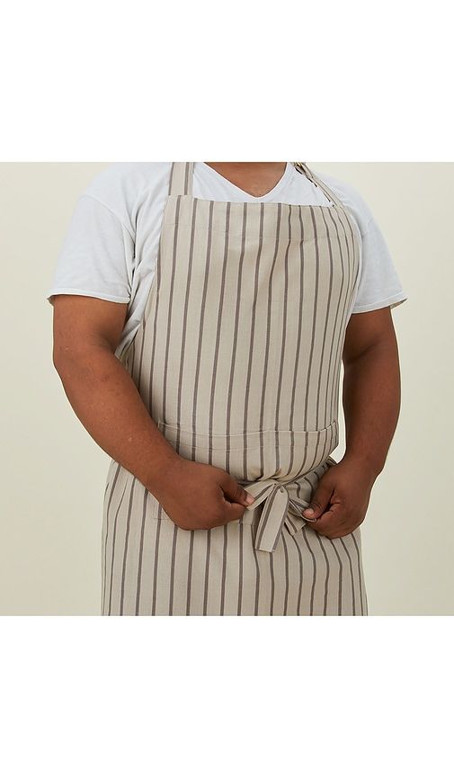 Essential Striped Apron in Grey - HAWKINS NEW YORK - Modalova