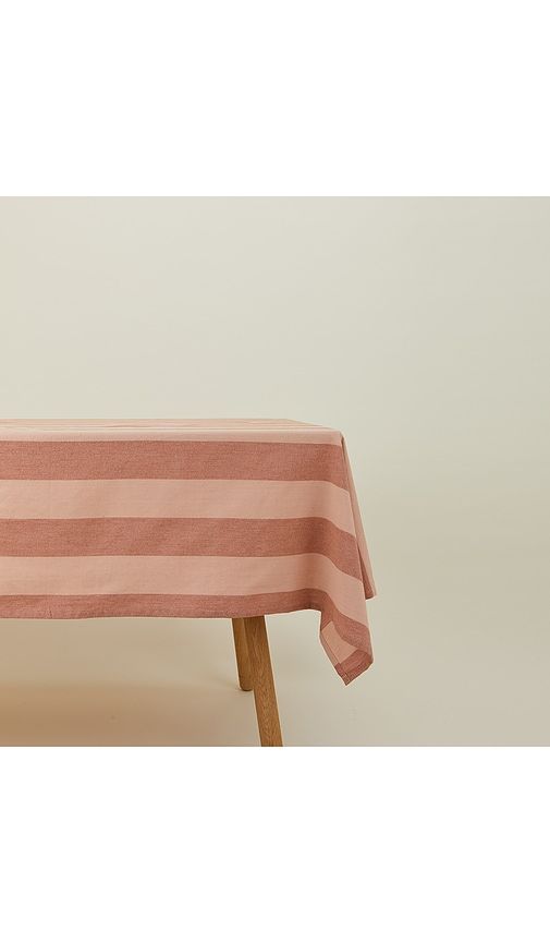 Essential Striped Tablecloth in Pink - HAWKINS NEW YORK - Modalova