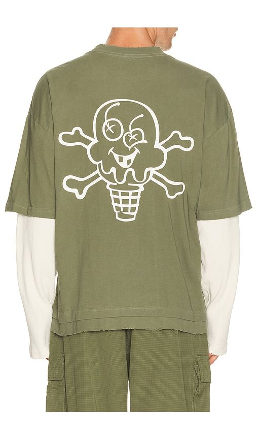 Bones Long Sleeve Tee in Green. - size L (also in M, S, XL/1X) - ICECREAM - Modalova