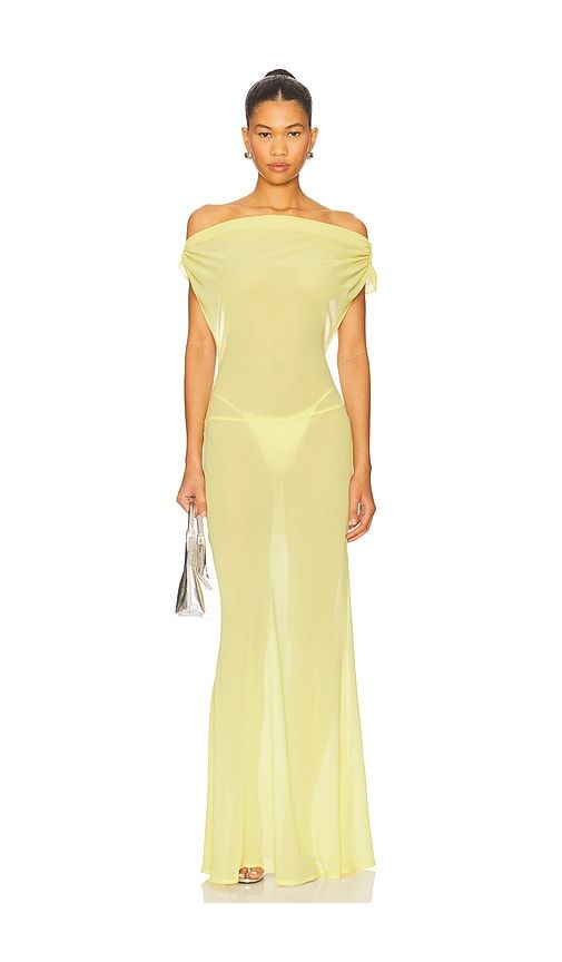 Kahlo Maxi Dress in Lemon. - size L (also in M) - I.AM.GIA - Modalova