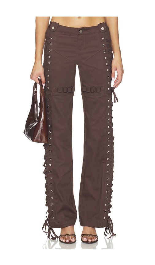 Holly Pant in Chocolate. - size L (also in S, XL, XS, XXS) - I.AM.GIA - Modalova