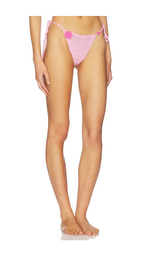 Crochet Bikini Bottom in Pink. - size L (also in M) - I.AM.GIA - Modalova