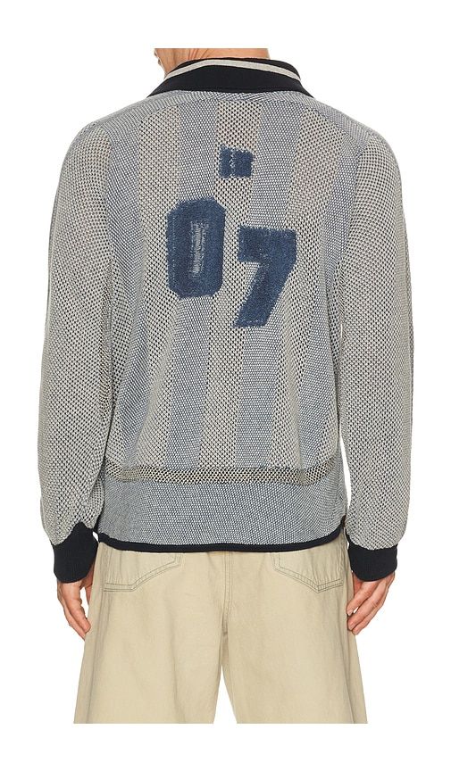 Athletic Stripe Sweater in Blue. - size L (also in M, S, XL/1X) - ISA BOULDER - Modalova