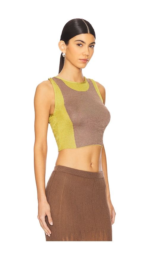 Two-tone Twisted Top in . Size L. Also in XL - ISA BOULDER - Modalova