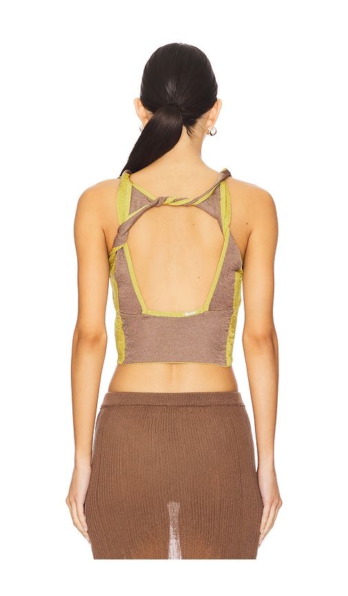 Two-tone Twisted Top in . Size L. Also in XL - ISA BOULDER - Modalova