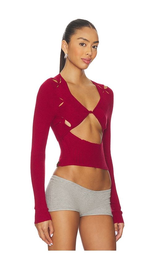 Argyle Open Top in Red. - size M (also in S, XL, XS) - ISA BOULDER - Modalova