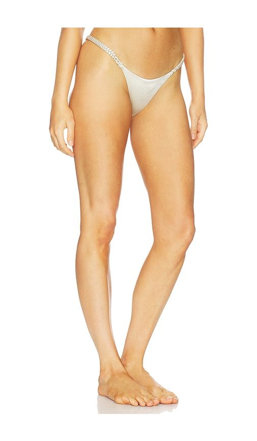 High Weave Bikini Bottom in Metallic . - size L (also in M, XL, XS) - ISA BOULDER - Modalova