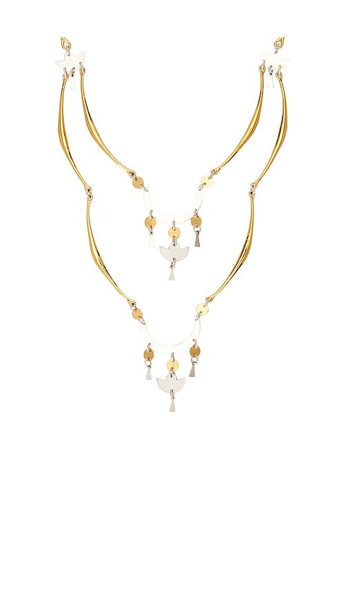 Long Necklace in Metallic Gold - Isabel Marant - Modalova