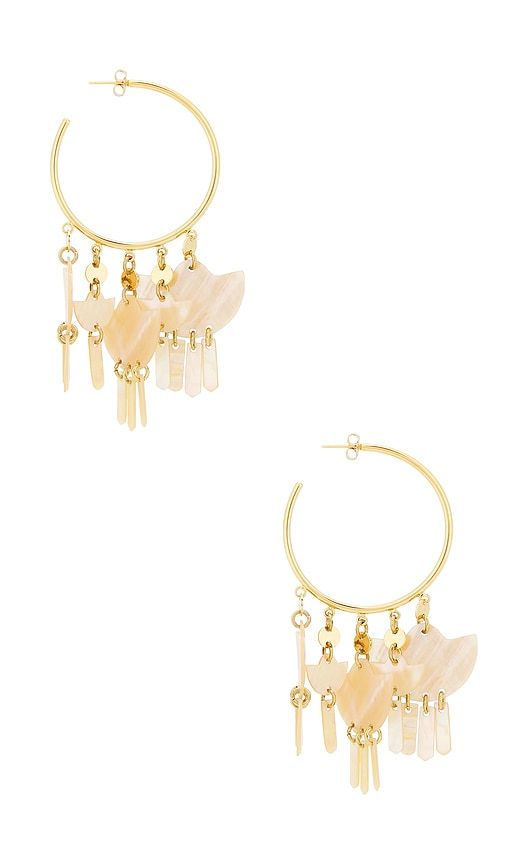 Yue Large Hoop Earrings in Metallic Gold - Isabel Marant - Modalova