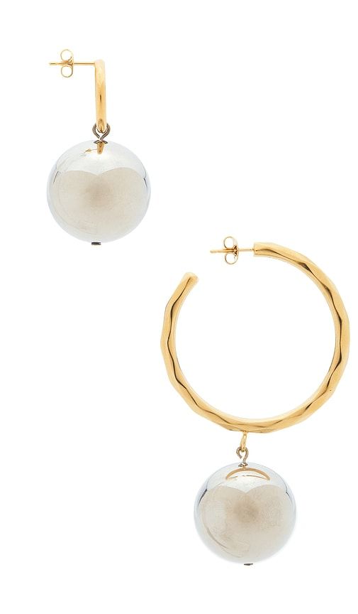 Asymmetric Earrings in Metallic - Isabel Marant - Modalova