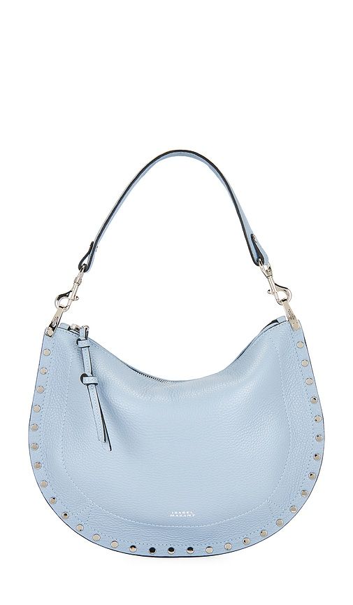 Oskan Soft Zip Bag in Baby Blue - Isabel Marant - Modalova