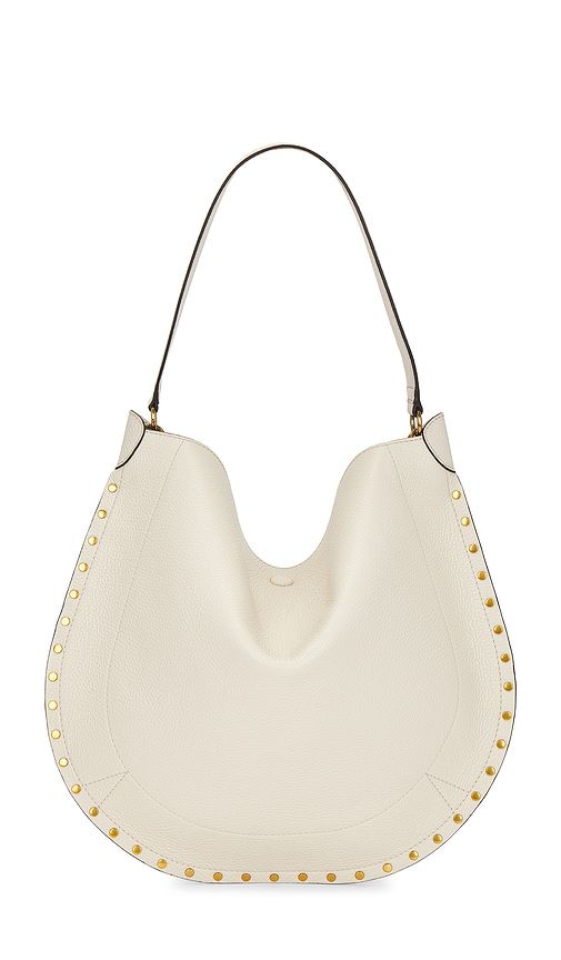 Oskan Soft Hobo Bag in Cream - Isabel Marant - Modalova