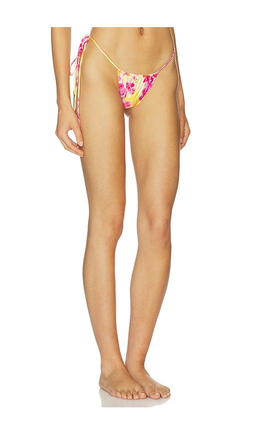 Jaya Side Tie Bikini Bottom in Pink. - size L (also in M, S, XS) - Indah - Modalova