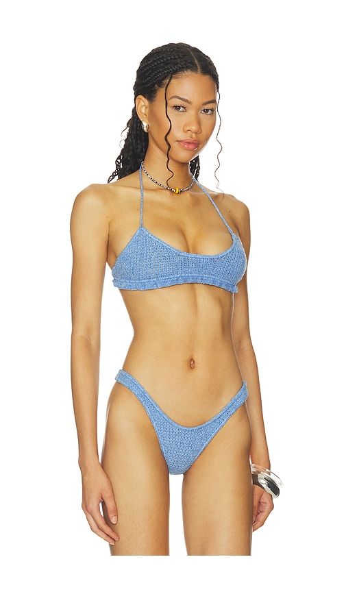 Santia Bikini Top in Blue. - size M (also in S, XS) - Indah - Modalova