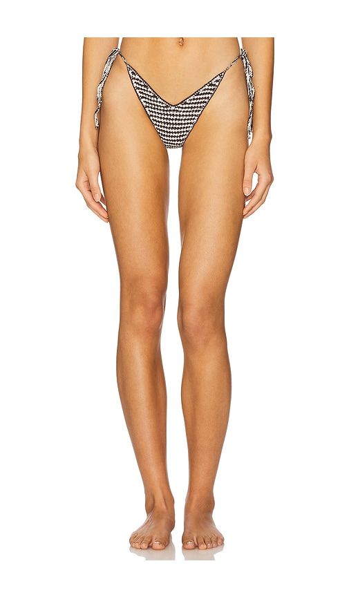 Taos Skimpy Two-Color Side Ties Bikini Bottom in Brown. - size L (also in M, S, XS) - Indah - Modalova