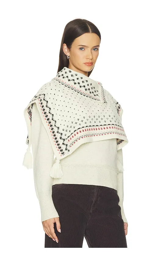 Alfina Poncho in Cream - Isabel Marant Etoile - Modalova