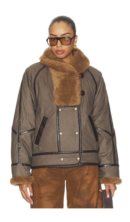 Olinka Parka Coat in Brown. - size 34/2 (also in 36/4, 38/6, 40/8, 42/10) - Isabel Marant Etoile - Modalova