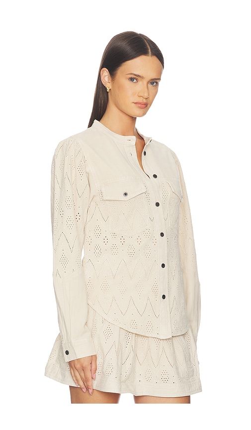 Kaina Longsleeve Top in Cream. - size 34/2 (also in 36/4, 38/6, 40/8, 42/10) - Isabel Marant Etoile - Modalova