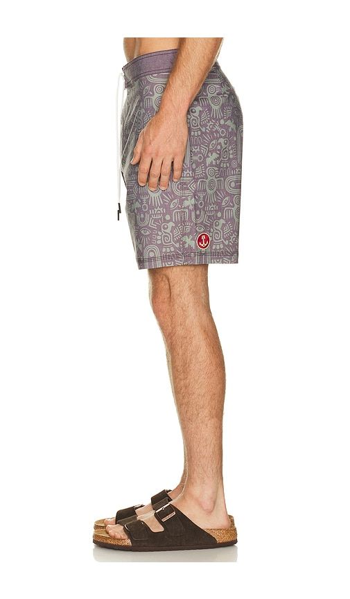 Aztec Boardshort in Purple. - size 30 (also in 31, 32, 33, 34, 36) - Iron & Resin - Modalova