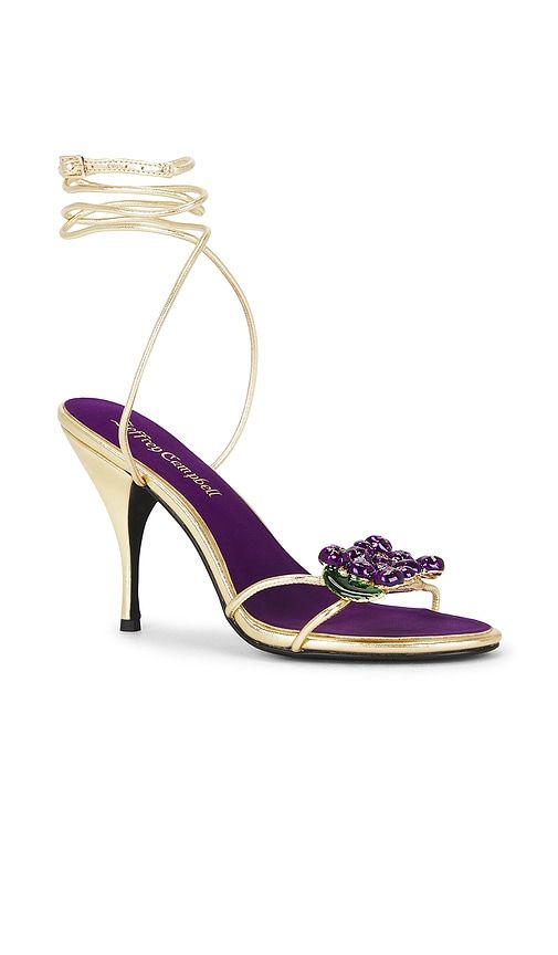 Kleo Sandal in Metallic Gold. - size 7 (also in 8) - Jeffrey Campbell - Modalova
