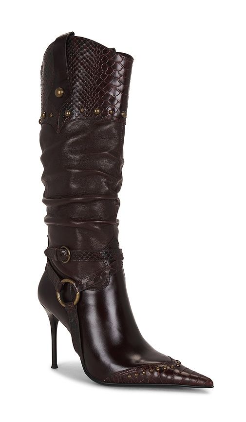 Headturner Boot in Chocolate. - size 10 (also in 6.5, 7, 8, 9, 9.5) - Jeffrey Campbell - Modalova