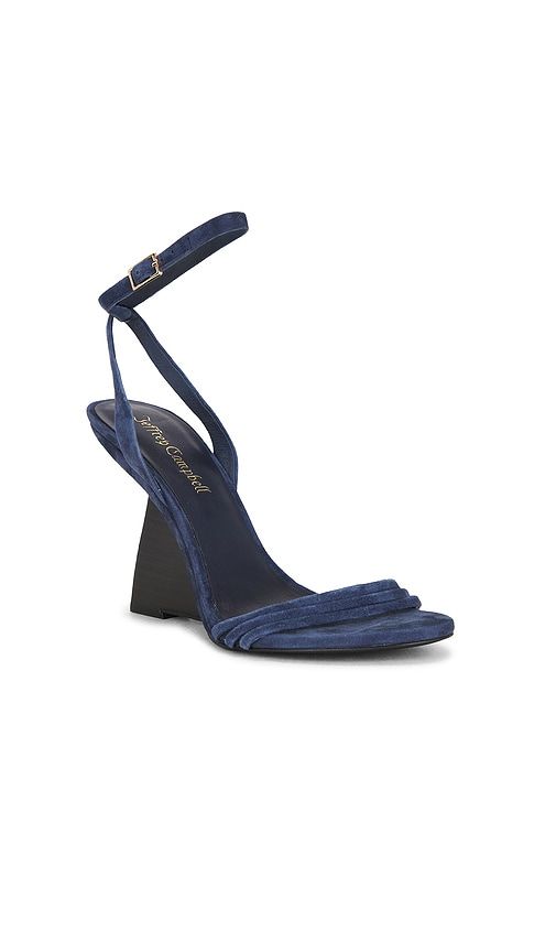 Terabyte Wedge Sandal in Navy. - size 7.5 (also in 8, 8.5, 9) - Jeffrey Campbell - Modalova