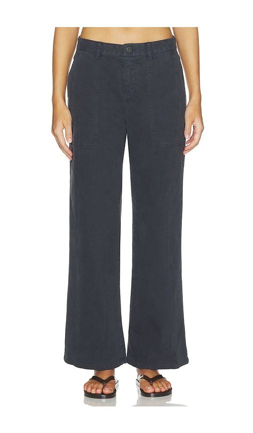 Relaxed Herringbone Pant in Blue. - size 24 (also in 25, 27) - James Perse - Modalova