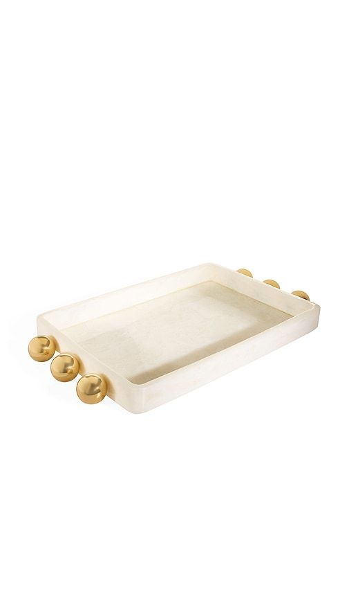 Fontana Tray in Ivory - Jonathan Adler - Modalova