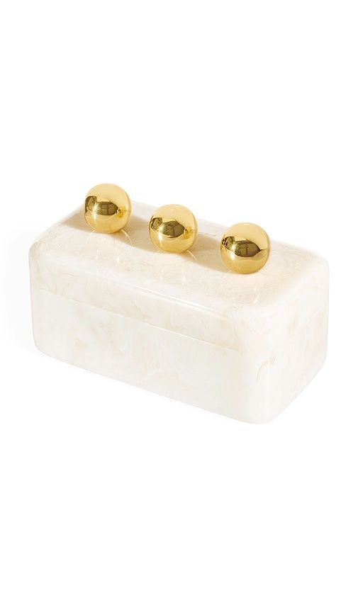 Fontana Box in Ivory - Jonathan Adler - Modalova