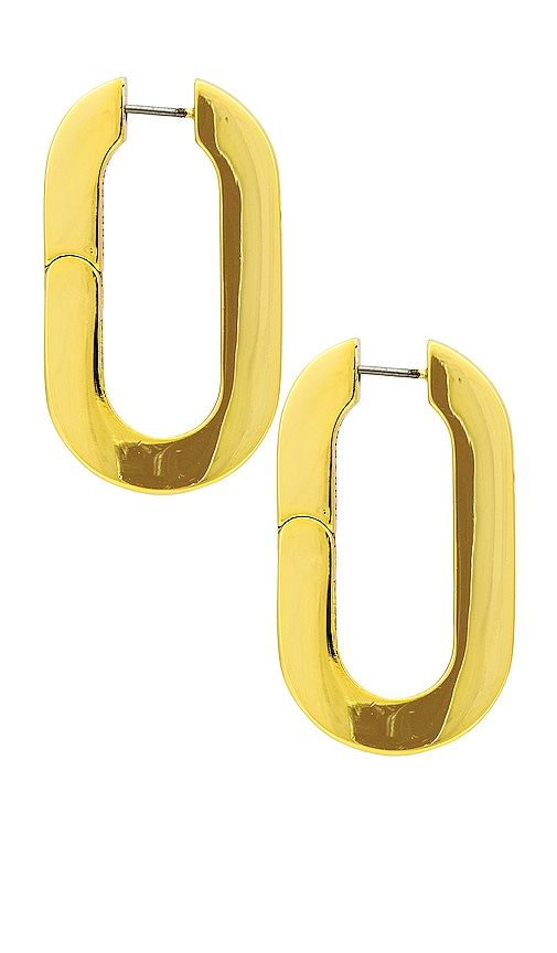 Mega U Link Earrings in Metallic - Jenny Bird - Modalova