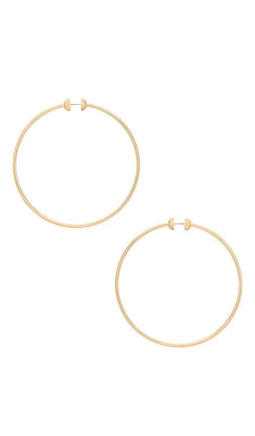 Icon Large Hoop Earrings in Metallic - Jenny Bird - Modalova