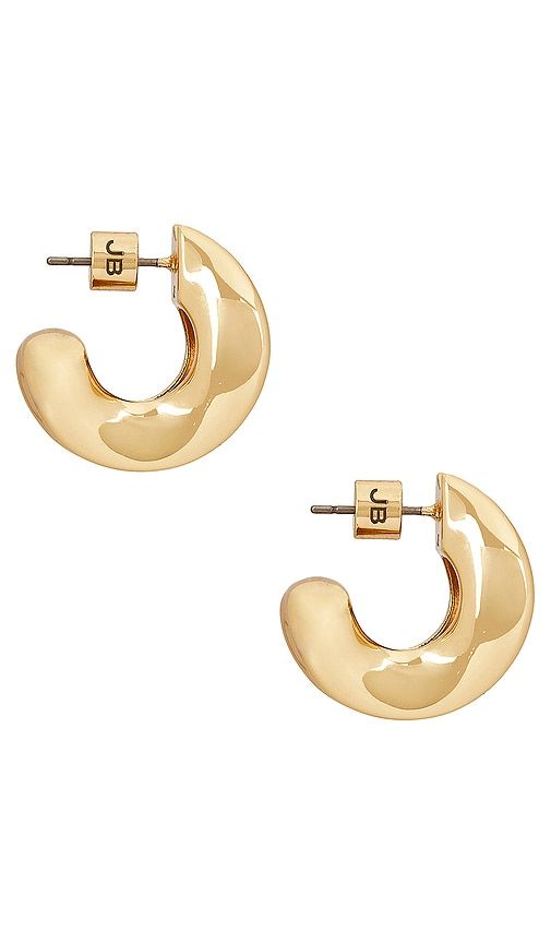 Chunky Doune Hoop Earrings in Metallic - Jenny Bird - Modalova