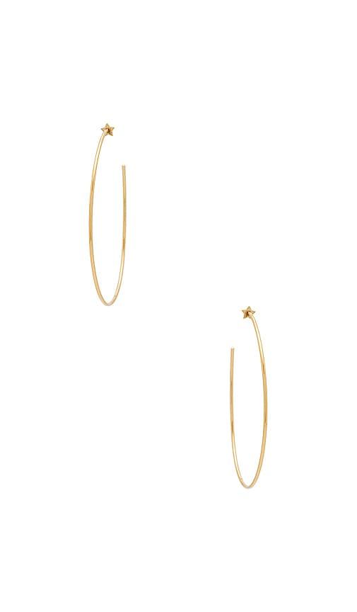 Starlet Hoops in Metallic - Jenny Bird - Modalova