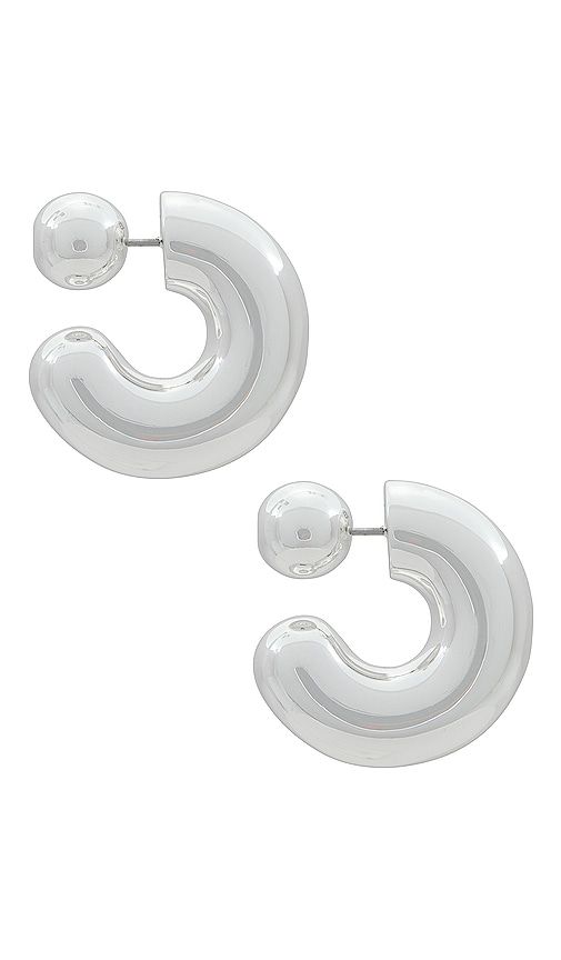Tome Large Hoops in Metallic - Jenny Bird - Modalova