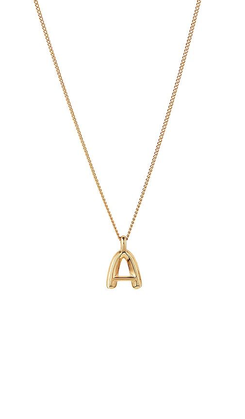 Monogram Pendant Necklace in Metallic . - size B (also in C, D, F, G, I, J, K, M, N, P, R, V) - Jenny Bird - Modalova