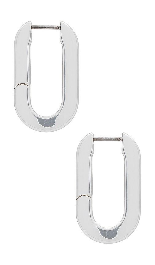 U Link Earrings in Metallic Silver - Jenny Bird - Modalova