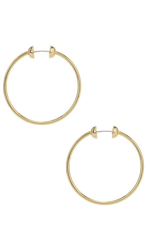 Icon Small Hoops in Metallic - Jenny Bird - Modalova