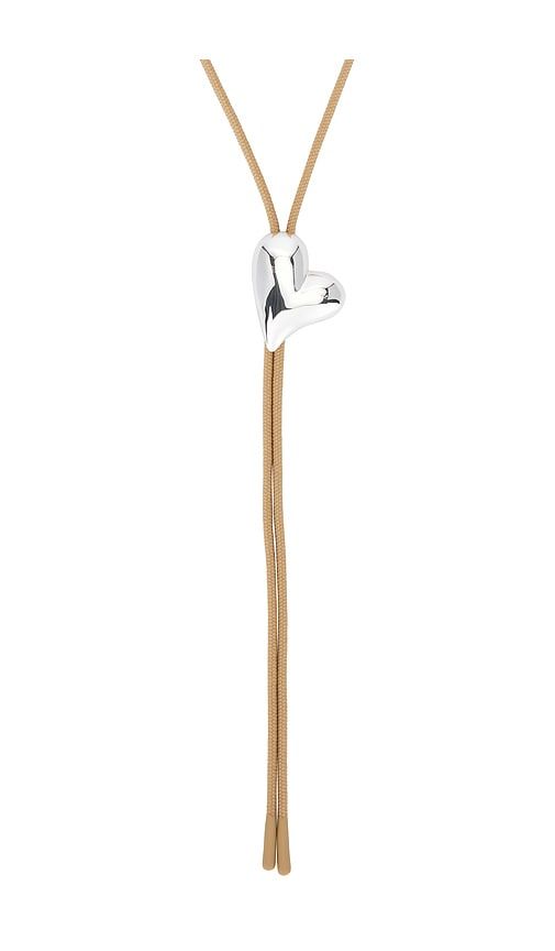 Art Heart Bolo Tie Necklace in Metallic - Jenny Bird - Modalova