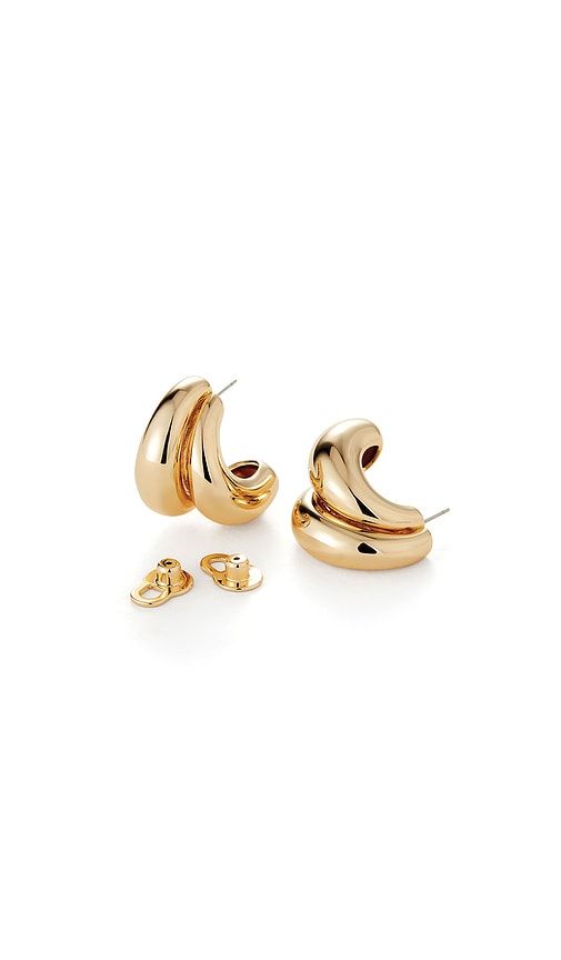 Orla Earrings in Metallic Gold - Jenny Bird - Modalova